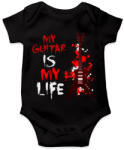 printfashion My guitar is my Life - Baba Body - Fekete (16248509)