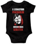 printfashion A legnagyobb pénzrablók novemberben születtek - Baba Body - Fekete (4684791)