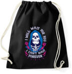printfashion Csak várj - Sportzsák, Tornazsák - Fekete (806689)