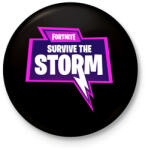 printfashion Survive the Storm - Kitűző, hűtőmágnes - Fekete (3098778)