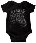 printfashion Zebra portré - Baba Body - Fekete (5028297)