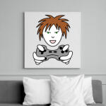 printfashion Gamer - Vászonkép - Fehér (12029061)
