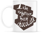 printfashion life is better with chocolate2 - Bögre - Fehér (5725242)