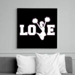 printfashion Love Cheerleading - Vászonkép - Fekete (6652329)