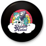 printfashion Death Metal - Kitűző, hűtőmágnes - Fekete (3097239)