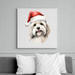 printfashion Happy Dog 5 - Vászonkép - Fehér (15160013)