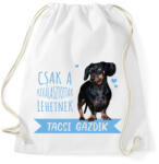 printfashion Kiválasztott tacsi gazdi - Sportzsák, Tornazsák - Fehér (7342071)