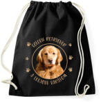 printfashion Golden retriever - Legjobb barátom - Sportzsák, Tornazsák - Fekete (7173753)