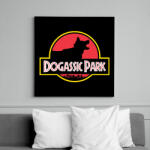 printfashion Dogassic Park - Vászonkép - Fekete (13421752)