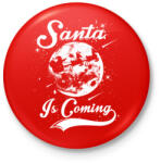 printfashion Jön a Mikulás - Kitűző, hűtőmágnes - Piros (3104785)