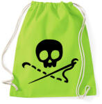 printfashion Varró koponya - Sportzsák, Tornazsák - Limezöld (1028478)