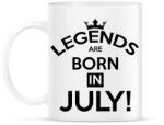 printfashion A legendák Júliusban születnak - Bögre - Fehér (788989)