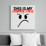 printfashion This is My happy face - Vászonkép - Fehér (6635855)