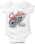 printfashion Motoros 06 - Pasadena Motorcycles - Baba Body - Fehér (4943789)