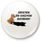 printfashion Shiba Batman meme - Kitűző, hűtőmágnes - Fehér (16221988)