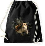 printfashion ló arc4 - Sportzsák, Tornazsák - Fekete (1683621)