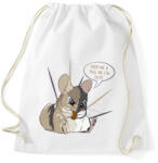 printfashion Feed me - Chinchilla - Sportzsák, Tornazsák - Fehér (10954656)