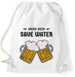 printfashion DRINKBEER - Sportzsák, Tornazsák - Fehér (10355577)