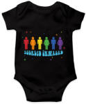 printfashion Szeresd önmagad - Baba Body - Fekete (9675552)