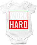 printfashion Work hard - Baba Body - Fehér (2027088)