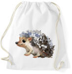 printfashion Watercolor Hedgehog - Sportzsák, Tornazsák - Fehér (1734112)