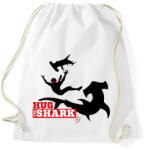 printfashion Hug The Shark- öleld meg a cápát - Sportzsák, Tornazsák - Fehér (2300424)