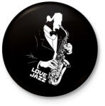 printfashion Love Jazz - Kitűző, hűtőmágnes - Fekete (3097807)