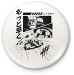 printfashion Forma 1 Képregény - Kitűző, hűtőmágnes - Fehér (11713421)