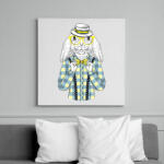 printfashion Mr. Rabbit - Vászonkép - Fehér (6625512)