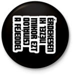 printfashion Érdekesen nézel ki mikor ezt csinálod a fejeddel - Kitűző, hűtőmágnes - Fekete (16669077)