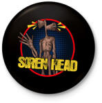 printfashion Siren head - Kitűző, hűtőmágnes - Fekete (3677173)