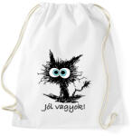 printfashion Jól vagyok - Sportzsák, Tornazsák - Fehér (10360522)