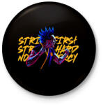 printfashion Cobra Kai STRIKE FIRST STRIKE HARD NO MERCY - Kitűző, hűtőmágnes - Fekete (16299427)
