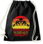 printfashion Warning airsoft - Sportzsák, Tornazsák - Fekete (15531368)