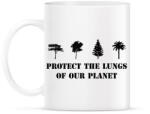 printfashion Protect the lungs (black) - Bögre - Fehér (7324913)