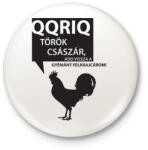 printfashion kiskakas-black - Kitűző, hűtőmágnes - Fehér (3077396)
