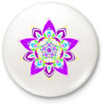 printfashion Marcipán mandala - Kitűző, hűtőmágnes - Fehér (14711322)