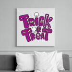 printfashion Csokit vagy csalunk! - Vászonkép - Fehér (6628516)