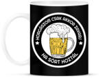 printfashion Horgászom csak akkor zavarj ha sört hoztál - Bögre - Fekete (12962140)