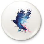 printfashion Bloody crow - Kitűző, hűtőmágnes - Fehér (3074678)