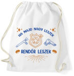 printfashion Rendőr leszek - Sportzsák, Tornazsák - Fehér (7695641)