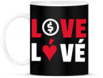 printfashion LOVE LÓVÉ 3 - Bögre - Fekete (10846671)
