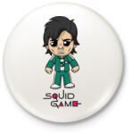 printfashion Squid Game - Player 456 Seong Gi-hun - Kitűző, hűtőmágnes - Fehér (5472658)