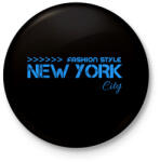 printfashion New York City - Kitűző, hűtőmágnes - Fekete (4387608)