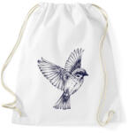 printfashion Bird drawing - Sportzsák, Tornazsák - Fehér (1256043)