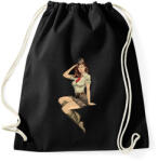 printfashion Pinup Salute - Sportzsák, Tornazsák - Fekete (858563)
