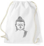printfashion buddha - Sportzsák, Tornazsák - Fehér (15802437)