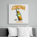 printfashion CORONA CERVESA - Vászonkép - Fehér (10210721)