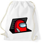 printfashion among us: red impostor - Sportzsák, Tornazsák - Fehér (2895242)