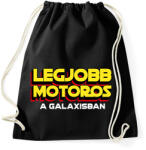 printfashion LEGJOBB MOTOROS A GALAXISBAN - Sportzsák, Tornazsák - Fekete (11568461)